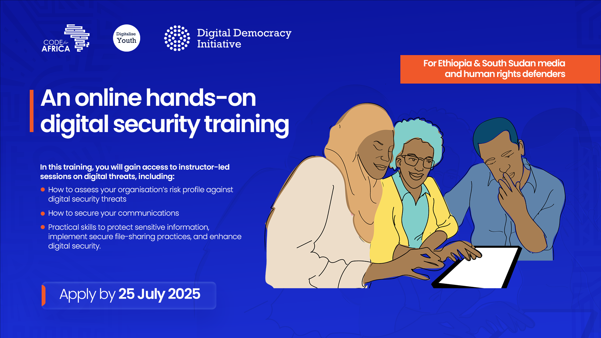 An Online Hands-on Digital Security Training: For Ethiopia & South Sudan Media and Human Rights Defenders